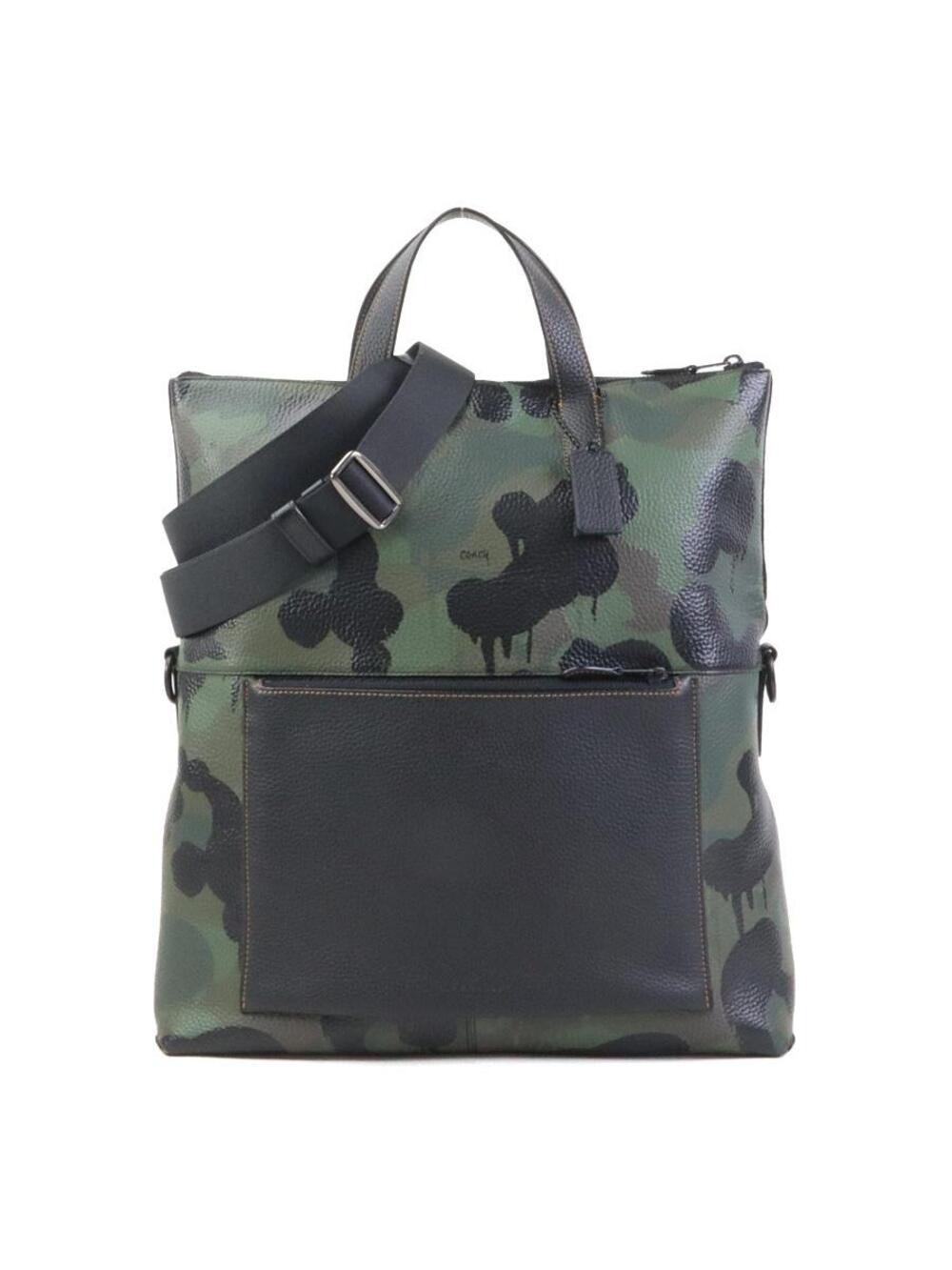 Auth Coach Camouflage Handbag Shoulder #302915C16B